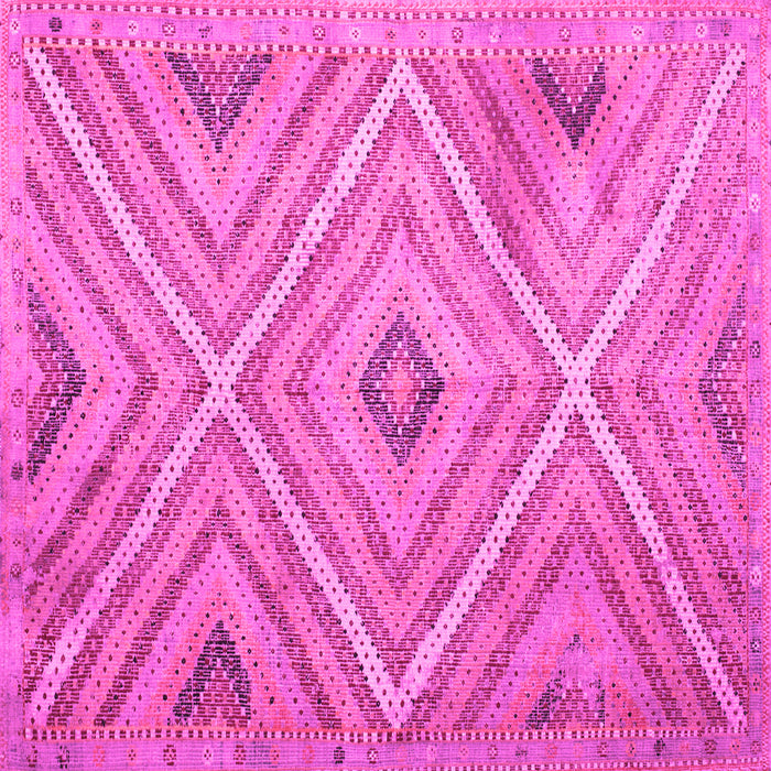 Square Southwestern Pink Country Rug, tr1310pnk