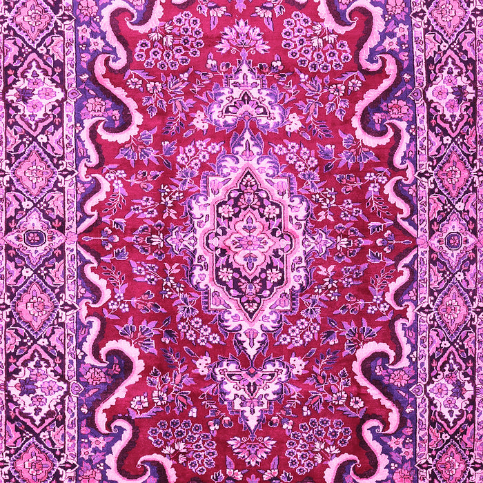 Medallion Pink Traditional Rug, tr1311pnk