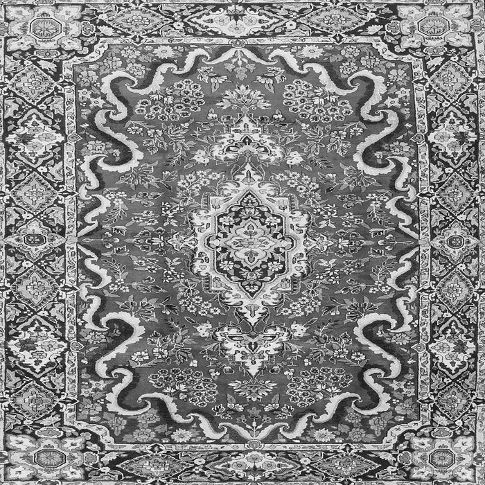 Serging Thickness of Medallion Gray Traditional Rug, tr1311gry