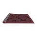 Sideview of Traditional Maroon Purple Persian Rug, tr1312