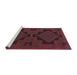 Sideview of Machine Washable Traditional Velvet Maroon Purple Rug, wshtr1312