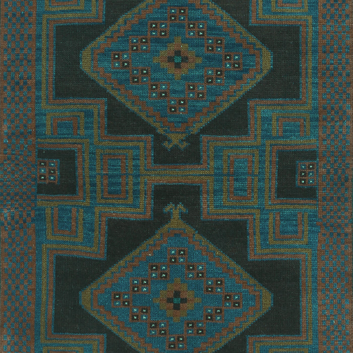 Machine Washable Persian Turquoise Traditional Area Rugs, wshtr1312turq