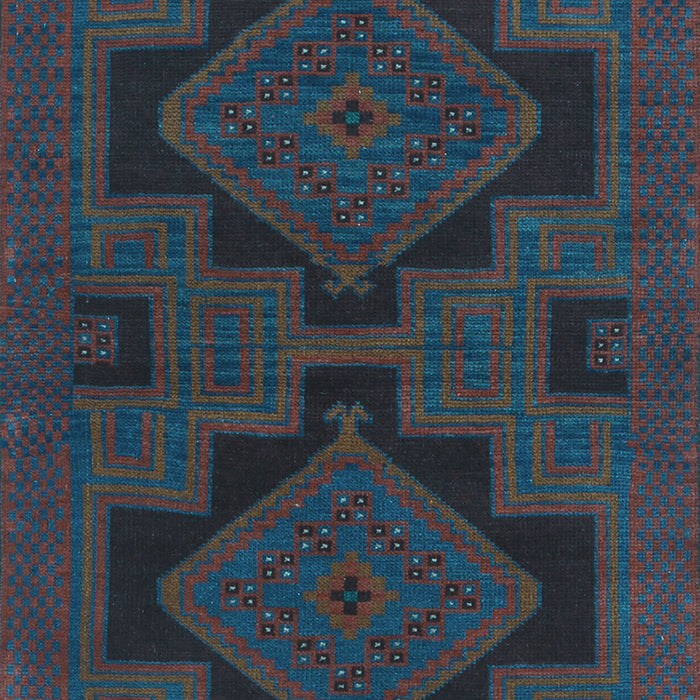 Machine Washable Persian Light Blue Traditional Rug, wshtr1312lblu