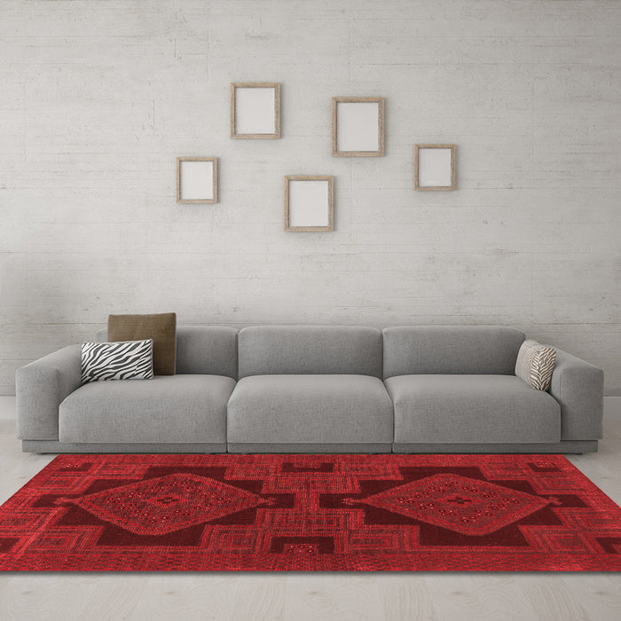 Traditional Red Washable Rugs