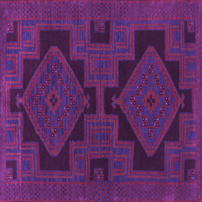 Square Machine Washable Persian Purple Traditional Area Rugs, wshtr1312pur