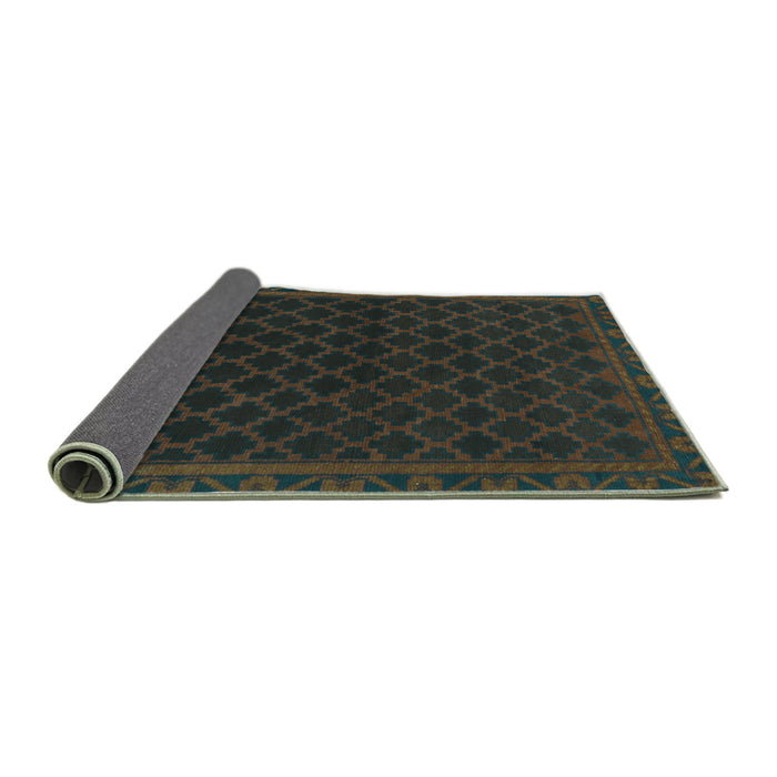 Sideview of Persian Turquoise Traditional Rug, tr1313turq
