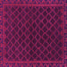 Square Persian Pink Traditional Rug, tr1313pnk