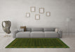 Machine Washable Persian Green Traditional Area Rugs in a Living Room,, wshtr1313grn