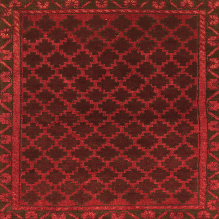 Serging Thickness of Persian Orange Traditional Rug, tr1313org