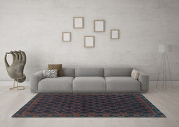 Machine Washable Persian Light Blue Traditional Rug in a Living Room, wshtr1313lblu