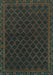 Persian Turquoise Traditional Rug, tr1313turq