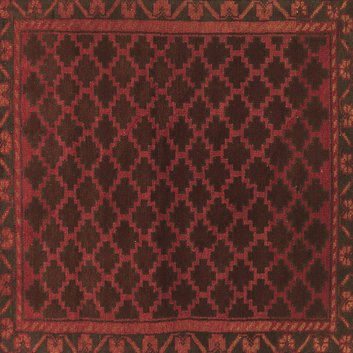 Square Machine Washable Persian Brown Traditional Rug, wshtr1313brn