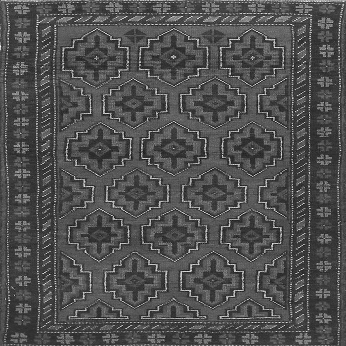 Round Machine Washable Persian Gray Traditional Rug, wshtr1314gry