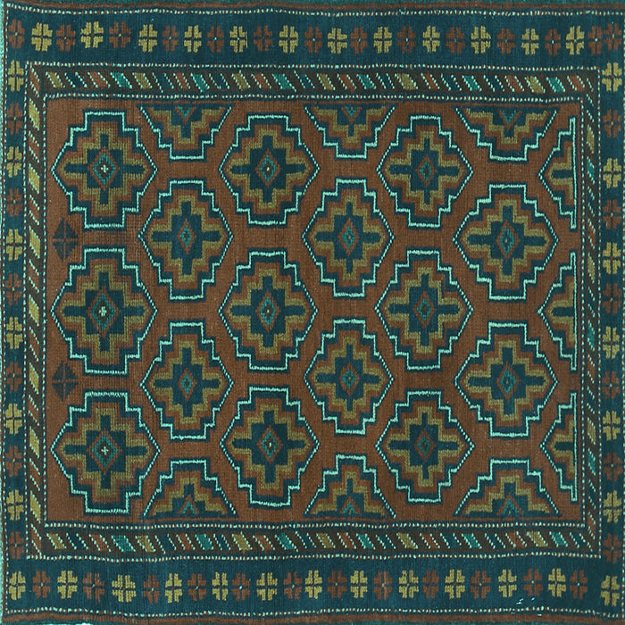 Square Machine Washable Persian Turquoise Traditional Area Rugs, wshtr1314turq