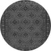 Machine Washable Persian Gray Traditional Rug, wshtr1314gry