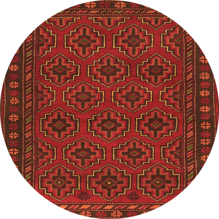 Square Persian Orange Traditional Rug, tr1314org
