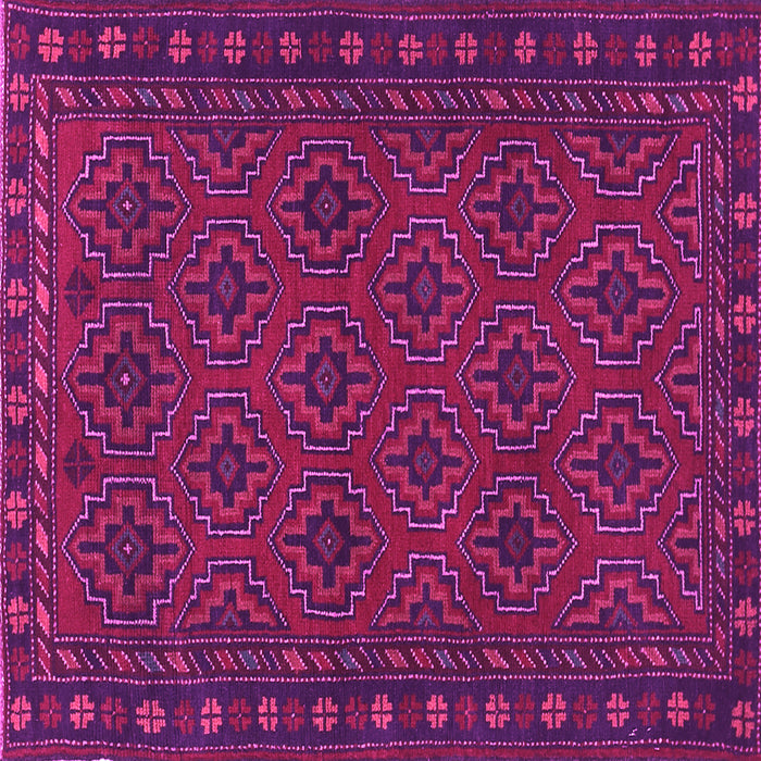 Square Machine Washable Persian Pink Traditional Rug, wshtr1314pnk