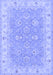 Machine Washable Persian Blue Traditional Rug, wshtr1315blu