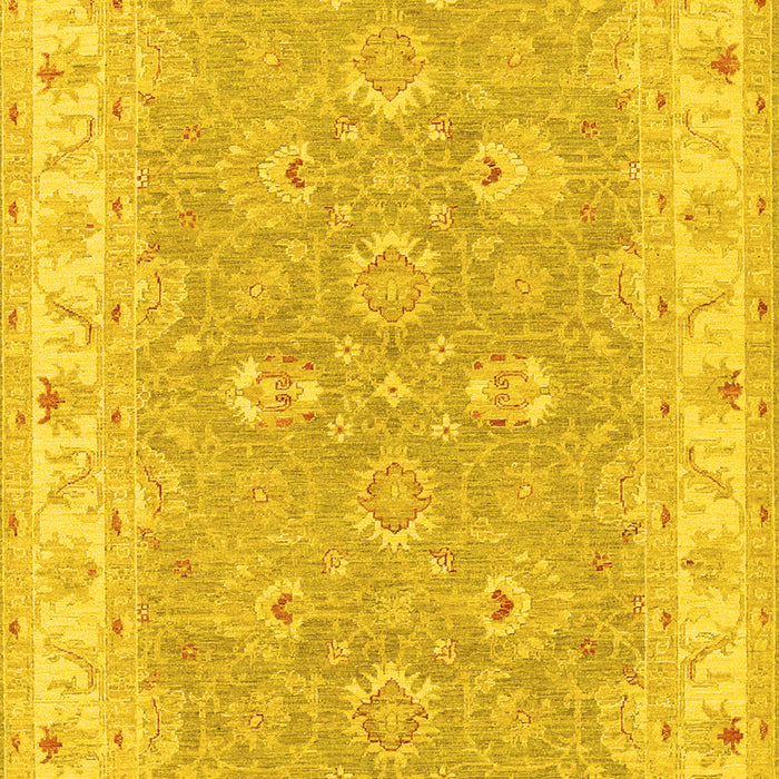 Machine Washable Persian Yellow Traditional Rug, wshtr1315yw