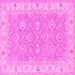 Square Persian Pink Traditional Rug, tr1315pnk