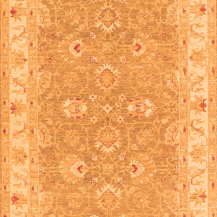 Serging Thickness of Machine Washable Persian Orange Traditional Area Rugs, wshtr1315org