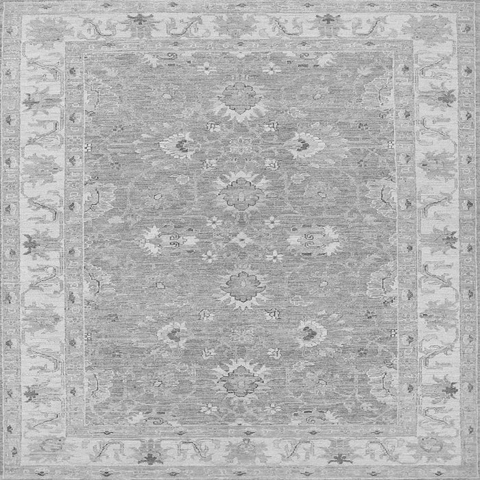 Round Machine Washable Persian Gray Traditional Rug, wshtr1315gry