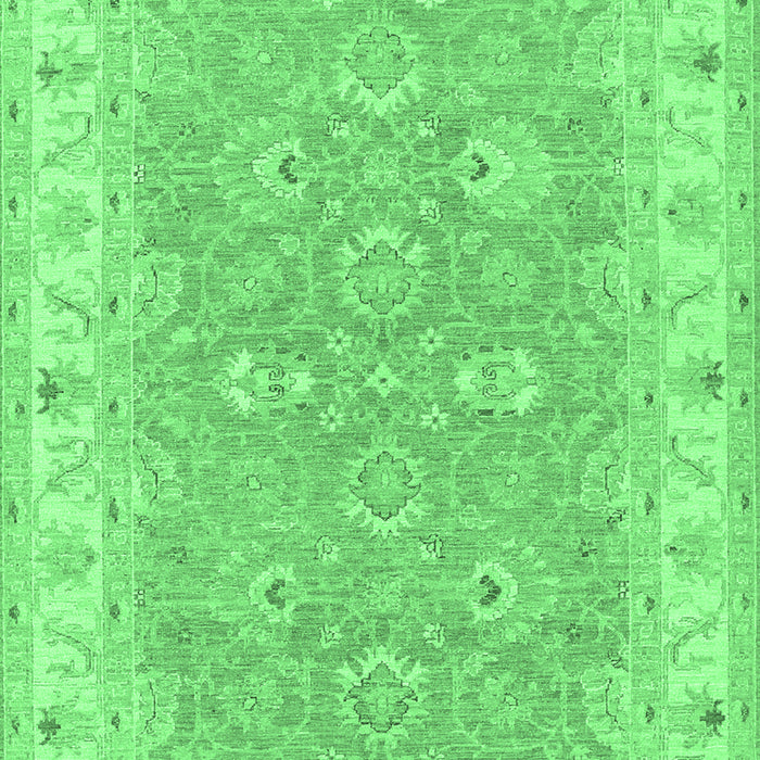 Machine Washable Persian Emerald Green Traditional Area Rugs, wshtr1315emgrn