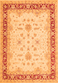 Oriental Orange Traditional Rug, tr1316org