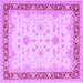 Square Oriental Purple Traditional Rug, tr1316pur