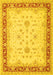 Machine Washable Oriental Yellow Traditional Rug, wshtr1316yw