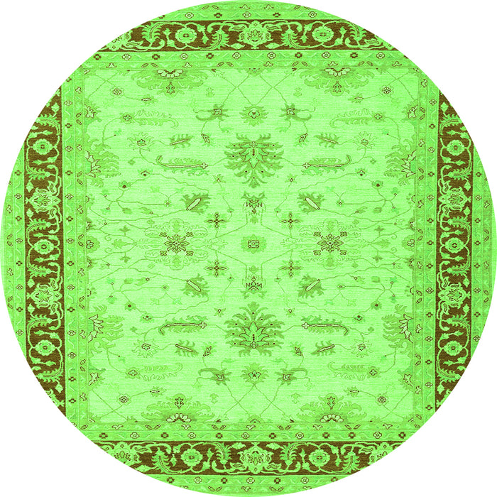 Machine Washable Oriental Green Traditional Area Rugs, wshtr1316grn