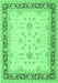 Machine Washable Oriental Emerald Green Traditional Area Rugs, wshtr1316emgrn
