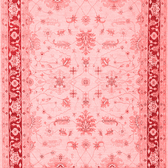 Machine Washable Oriental Red Traditional Rug, wshtr1316red