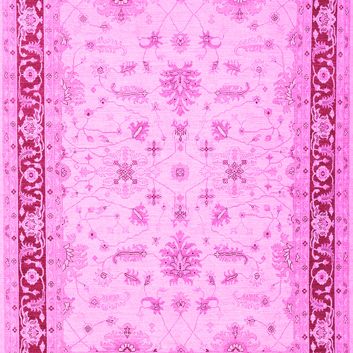Machine Washable Oriental Pink Traditional Rug, wshtr1316pnk