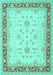 Machine Washable Oriental Turquoise Traditional Area Rugs, wshtr1316turq