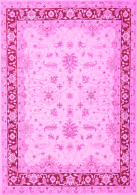 Oriental Pink Traditional Rug, tr1316pnk