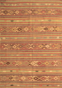 Southwestern Brown Country Rug, tr1317brn