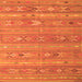 Serging Thickness of Southwestern Orange Country Rug, tr1317org