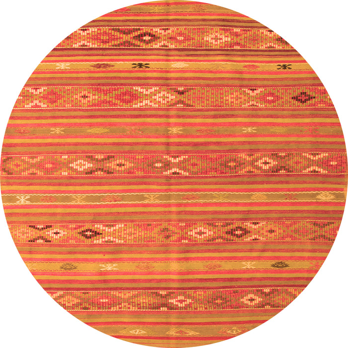 Square Southwestern Orange Country Rug, tr1317org