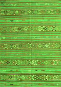 Southwestern Green Country Rug, tr1317grn