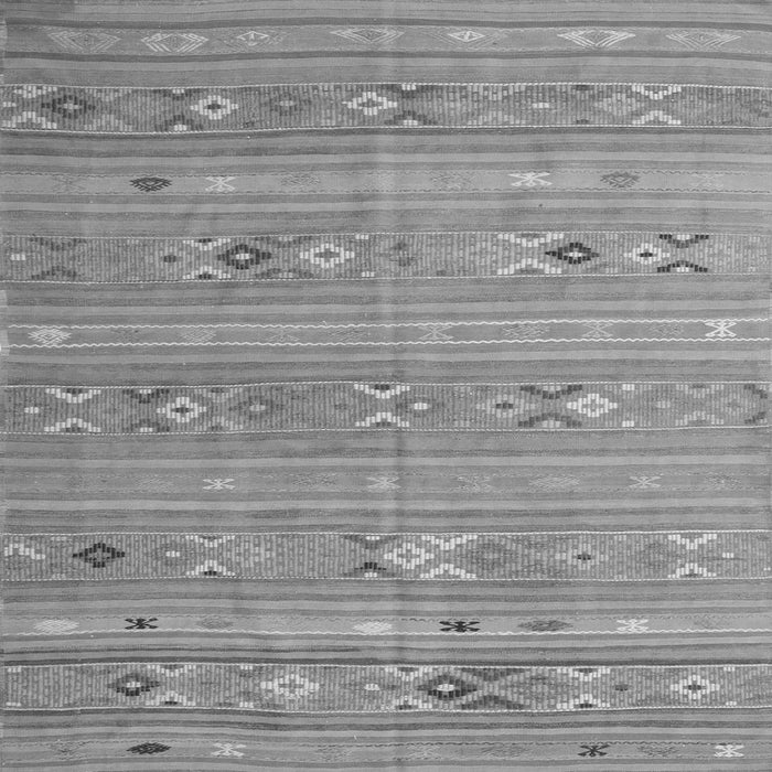 Round Machine Washable Southwestern Gray Country Rug, wshtr1317gry