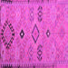 Square Persian Pink Traditional Rug, tr1318pnk