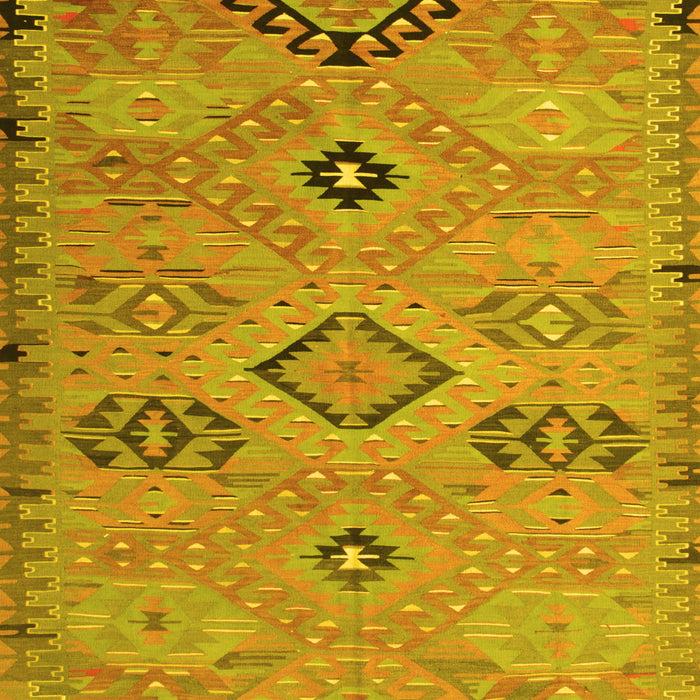 Machine Washable Persian Yellow Traditional Rug, wshtr1318yw