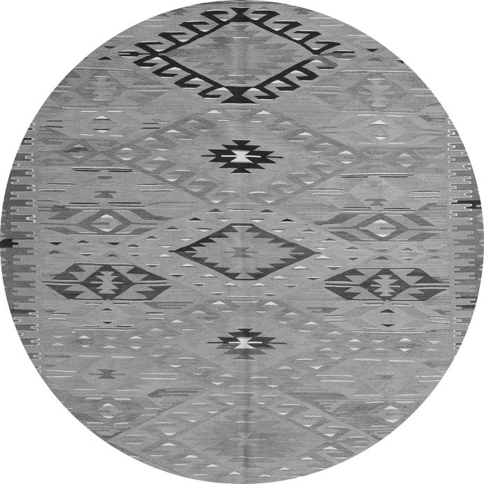 Square Persian Gray Traditional Rug, tr1318gry