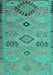 Machine Washable Persian Turquoise Traditional Area Rugs, wshtr1318turq