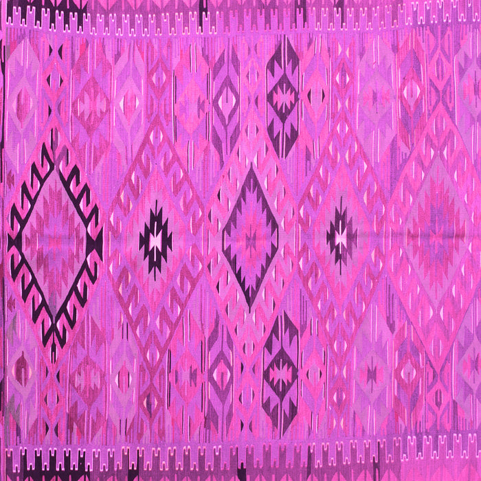 Square Machine Washable Persian Pink Traditional Rug, wshtr1318pnk