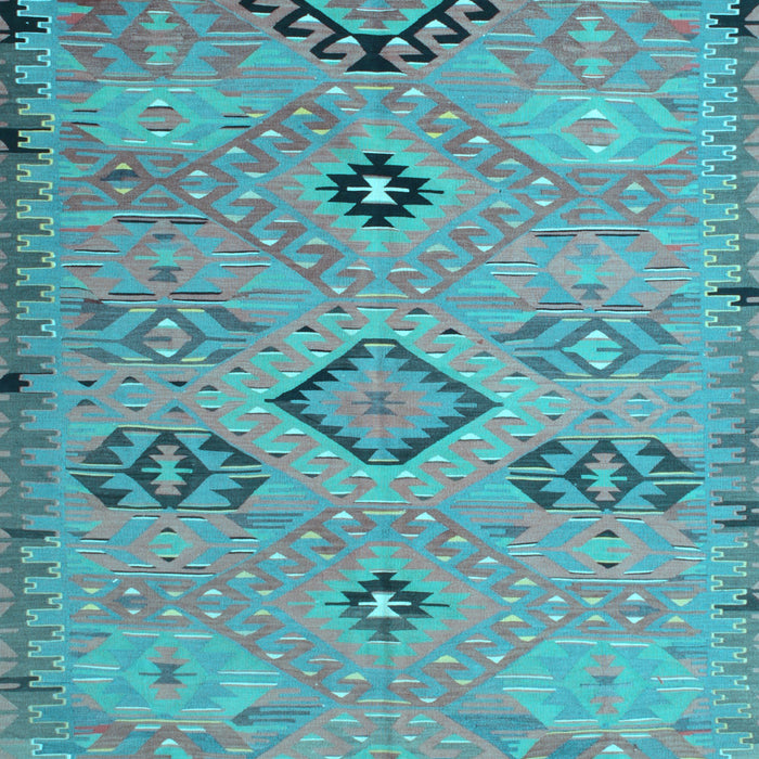 Machine Washable Persian Light Blue Traditional Rug, wshtr1318lblu
