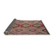 Sideview of Traditional Brown Red Southwestern Rug, tr1319