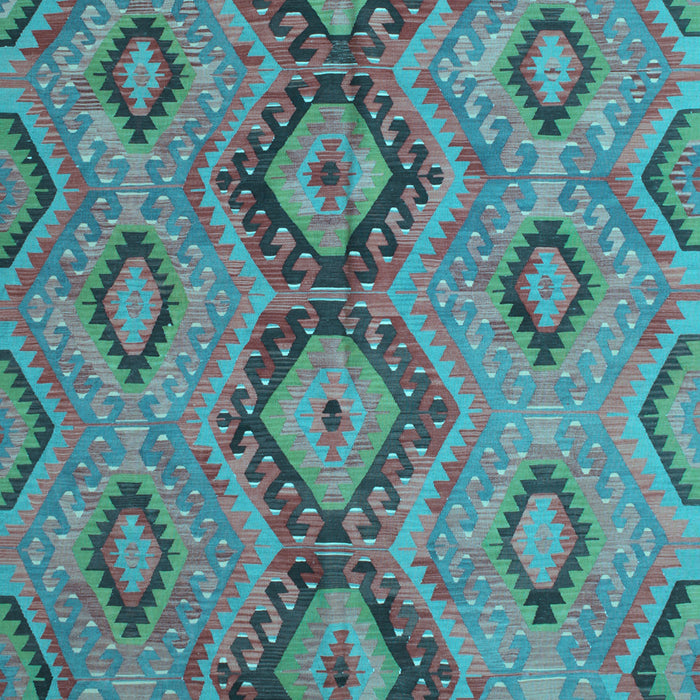 Southwestern Light Blue Country Rug, tr1319lblu