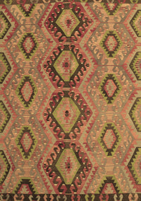 Southwestern Brown Country Rug, tr1319brn